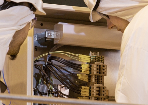 Konecranes technicians working in nuclear plant