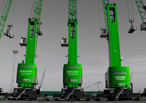 Konecranes Gottwald MHCs at Goeyvaerts