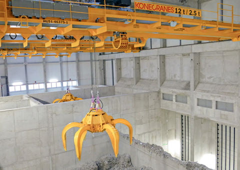 Konecranes waste to energy cranes