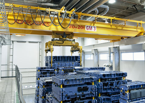 Automotive die gripper crane